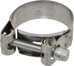 Mikalor - 2" Hose, 0.78" Wide x 0.04" Thick, T-Bolt Hose Clamp - 1.85 to 2" Diam, Stainless Steel Band, Housing & Zinc Plated Screw - USA Tool & Supply