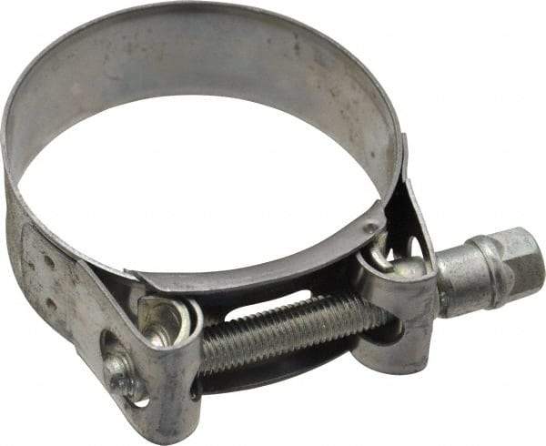 Mikalor - 2-1/4" Hose, 0.78" Wide x 0.04" Thick, T-Bolt Hose Clamp - 2.17 to 2.32" Diam, Stainless Steel Band, Housing & Zinc Plated Screw - USA Tool & Supply