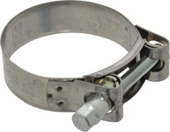 Mikalor - 2-13/32" Hose, 0.78" Wide x 0.04" Thick, T-Bolt Hose Clamp - 2.32 to 2.48" Diam, Stainless Steel Band, Housing & Zinc Plated Screw - USA Tool & Supply