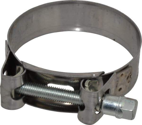 Mikalor - 2-5/8" Hose, 0.78" Wide x 0.04" Thick, T-Bolt Hose Clamp - 2.48 to 2.68" Diam, Stainless Steel Band, Housing & Zinc Plated Screw - USA Tool & Supply