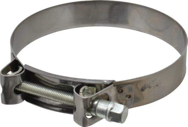 Mikalor - 5-3/4" Hose, 1.1" Wide x 0.051" Thick, T-Bolt Hose Clamp - 5.51 to 5.91" Diam, Stainless Steel Band, Housing & Zinc Plated Screw - USA Tool & Supply