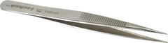 Aven - 4-3/4" OAL OOD-SA Precision Tweezers - Stainless Steel, OOD-SA Pattern - USA Tool & Supply