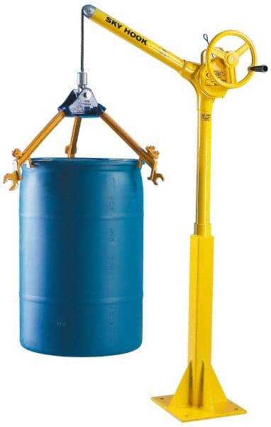 Sky Hook - 500 Lb Load Capacity, Steel Jib Crane - 1' 9" Span - USA Tool & Supply