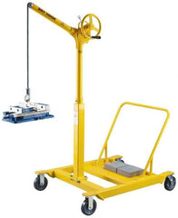 Sky Hook - 500 Lb Load Capacity, Steel Sky Hook Crane - Reverse Cherry Picker Mobil Base - USA Tool & Supply