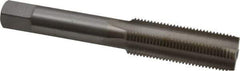 Interstate - M14x1.25 Metric Fine 4 Flute Bright Finish High Speed Steel Straight Flute Standard Hand Tap - Plug, Right Hand Thread, 3-19/32" OAL, 1-21/32" Thread Length, D6 Limit, Oversize - Exact Industrial Supply
