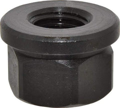 Gibraltar - 7/8-9, 1-3/4" Flange Diam, 1-1/8" High, 1-7/16" Across Flats, Flange Nut - Grade 12L14 Steel, Black Oxide Finish, 1/4" Flange Height, TCMAI - USA Tool & Supply