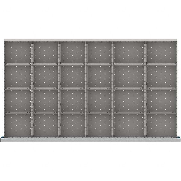 LISTA - 24-Compartment Drawer Divider Layout for 3.15" High Drawers - USA Tool & Supply