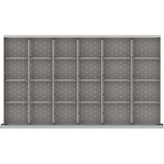 LISTA - 24-Compartment Drawer Divider Layout for 3.15" High Drawers - USA Tool & Supply