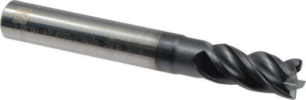 Iscar - 0.312", 4 Flute, Single End, Solid Carbide, Corner Chamfer End Mill - 2-1/2" OAL, 38° Helix, Right Hand Flute, 5/8" LOC, Right Hand Cut, 1" Extended Reach - USA Tool & Supply