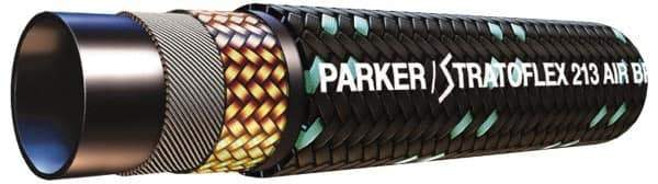 Parker - -20 Hose Size, 1-1/8" ID x 1.49" OD, 300 psi Work Pressure Hydraulic Hose - 55" Long Coil, 4-1/2" Radius, Synthetic Rubber, -50°F to 302°F - USA Tool & Supply