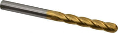 Hertel - 1/2" Diam, 3" LOC, 4 Flute Solid Carbide Ball End Mill - TiN Finish, Single End, 6" OAL, 1/2" Shank Diam - USA Tool & Supply