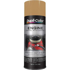 Dupli-Color - 12 oz Cummins Beige Automotive Heat Resistant Paint - Gloss Finish, 500°F Max Temp, Comes in Aerosol Can - USA Tool & Supply