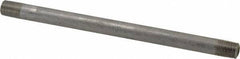 Merit Brass - Schedule 80, 1/8" Pipe x 6" Long, Grade 304/304L Stainless Steel Pipe Nipple - Seamless & Threaded - USA Tool & Supply