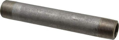 Merit Brass - Schedule 80, 1" Pipe x 8" Long, Grade 316/316L Stainless Steel Pipe Nipple - Seamless & Threaded - USA Tool & Supply