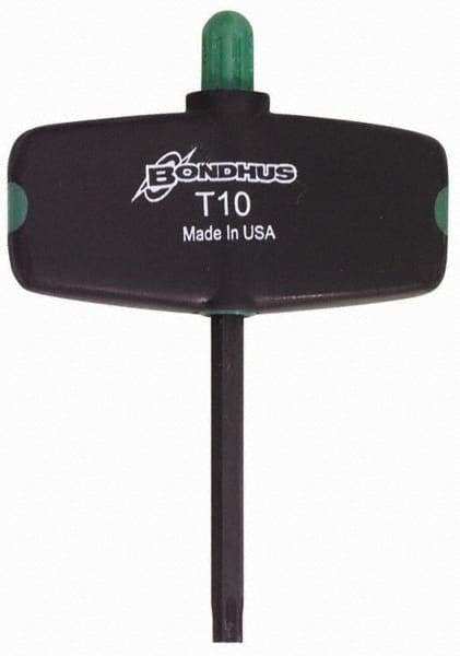 Bondhus - T6 Torx Plus Key - Wing Handle, Protanium High Torque Steel, 2" Length Under Head - USA Tool & Supply