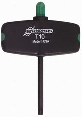 Bondhus - T6 Torx Plus Key - Wing Handle, Protanium High Torque Steel, 2" Length Under Head - USA Tool & Supply