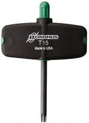 Bondhus - 3-1/2" OAL T15 Torx Key - USA Tool & Supply