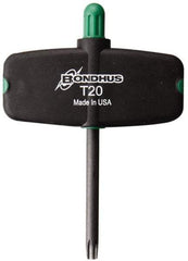 Bondhus - T20 Torx Plus Key - Wing Handle, Protanium High Torque Steel, 2" Length Under Head - USA Tool & Supply
