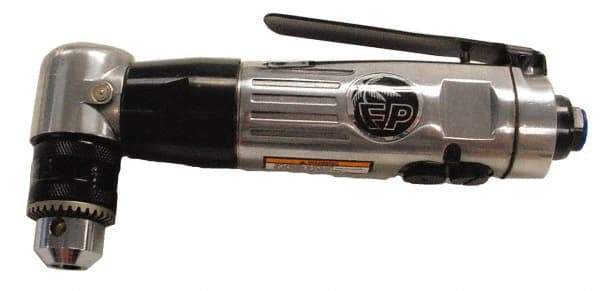 Florida Pneumatic - 3/8" Reversible Keyed Chuck - Right Angle Handle, 1,800 RPM, 6 CFM, 0.3333 hp, 90 psi - USA Tool & Supply