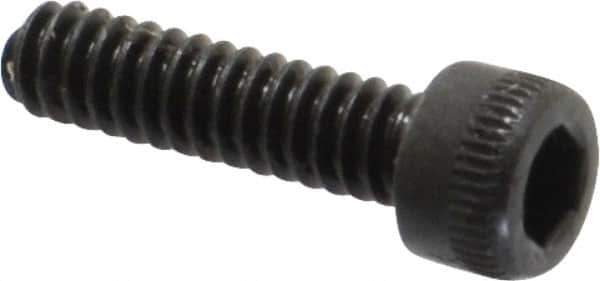 Holo-Krome - #4-40 UNC Hex Socket Drive, Socket Cap Screw - Alloy Steel, Black Oxide Finish, Fully Threaded, 7/16" Length Under Head - USA Tool & Supply