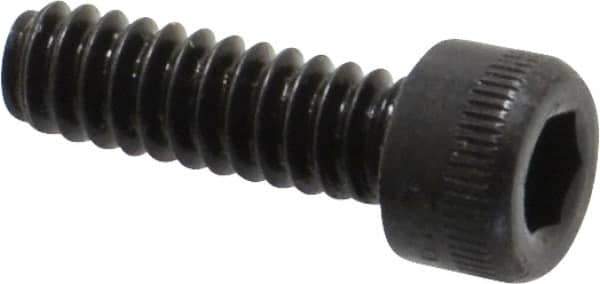 Holo-Krome - #6-32 UNC Hex Socket Drive, Socket Cap Screw - Alloy Steel, Black Oxide Finish, Fully Threaded, 7/16" Length Under Head - USA Tool & Supply