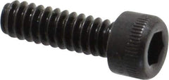 Holo-Krome - #6-32 UNC Hex Socket Drive, Socket Cap Screw - Alloy Steel, Black Oxide Finish, Fully Threaded, 7/16" Length Under Head - USA Tool & Supply