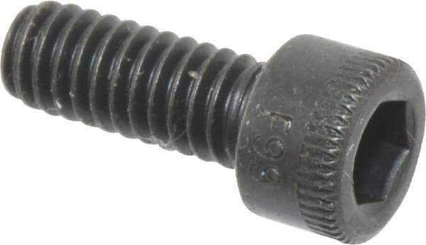 Holo-Krome - #8-32 UNC Hex Socket Drive, Socket Cap Screw - Alloy Steel, Black Oxide Finish, Fully Threaded, 7/16" Length Under Head - USA Tool & Supply