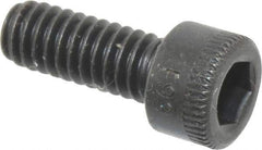 Holo-Krome - #8-32 UNC Hex Socket Drive, Socket Cap Screw - Alloy Steel, Black Oxide Finish, Fully Threaded, 7/16" Length Under Head - USA Tool & Supply