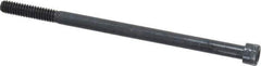 Holo-Krome - 1/4-20 UNC Hex Socket Drive, Socket Cap Screw - Alloy Steel, Black Oxide Finish, Partially Threaded, 4-1/2" Length Under Head - USA Tool & Supply