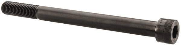 Holo-Krome - 1-8 UNC Hex Socket Drive, Socket Cap Screw - Alloy Steel, Black Oxide Finish, Partially Threaded, 12" Length Under Head - USA Tool & Supply