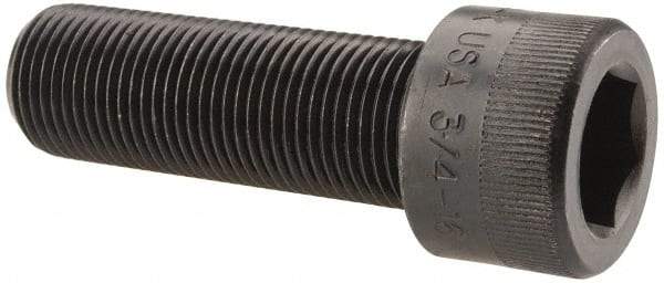 Holo-Krome - 3/4-16 UNF Hex Socket Drive, Socket Cap Screw - Alloy Steel, Black Oxide Finish, Fully Threaded, 2-1/4" Length Under Head - USA Tool & Supply