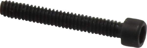 Made in USA - #2-56 UNC Hex Socket Drive, Socket Cap Screw - Alloy Steel, Black Oxide Finish, Fully Threaded, 5/8" Length Under Head - USA Tool & Supply