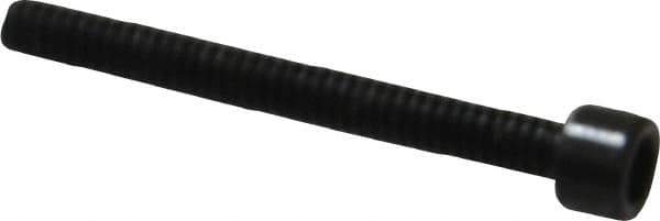Made in USA - #2-56 UNC Hex Socket Drive, Socket Cap Screw - Alloy Steel, Black Oxide Finish, Fully Threaded, 3/4" Length Under Head - USA Tool & Supply