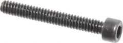 Made in USA - #3-48 UNC Hex Socket Drive, Socket Cap Screw - Alloy Steel, Black Oxide Finish, Fully Threaded, 3/4" Length Under Head - USA Tool & Supply