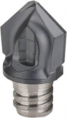 Iscar - MM HCD Grade IC908 Carbide Chamfer Milling Tip Insert - TiAlN Finish, 2 Flutes, 0.409" Cutting Diam, 0.354" Depth of Cut, 0.463" Extension - USA Tool & Supply