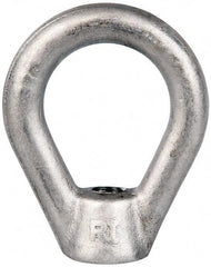 Gibraltar - 2,700 Lb Capacity, 3/8-16 Thread, Stainless Steel Lifting Eye Nut - Grade 316, 2-1/2" High, 1-1/4" Inside & 2" Outside Eye Diam, 7/8" Bell/Base Width - USA Tool & Supply