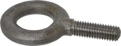 Gibraltar - 2,700 Lb Capacity, Alloy Steel, 1/2 Thread, Fixed Lifting Eye Bolt - Fully Threaded, 1-1/2" Shank, 1-1/2" Thread Length, No Shoulder - USA Tool & Supply