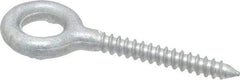 Gibraltar - 1/4, Hot Galvanized Finish, Forged Steel Forged Eye Bolt - 1-5/8" Thread Length, 1/2" ID, 2" Shank Length - USA Tool & Supply