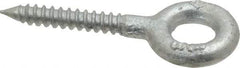 Gibraltar - 3/8, Hot Galvanized Finish, Forged Steel Forged Eye Bolt - 2-1/4" Thread Length, 3/4" ID, 2-1/2" Shank Length - USA Tool & Supply