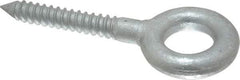 Gibraltar - 1/2, Hot Galvanized Finish, Forged Steel Forged Eye Bolt - 2-3/8" Thread Length, 1" ID, 3-1/4" Shank Length - USA Tool & Supply