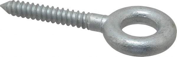 Gibraltar - 5/8, Hot Galvanized Finish, Forged Steel Forged Eye Bolt - 2-1/2" Thread Length, 1-1/4" ID, 4" Shank Length - USA Tool & Supply