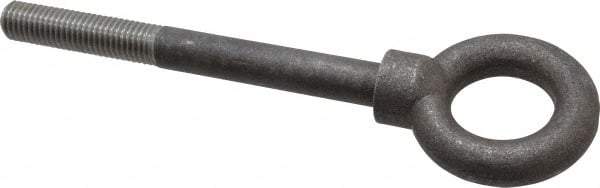 Gibraltar - 4,000 Lb Capacity, Steel, 5/8-11 Thread, Lifting Eye Bolt - Partially Threaded, 6" Shank, 2-1/2" Thread Length, Shoulder - USA Tool & Supply