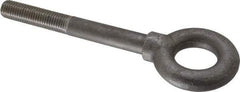 Gibraltar - 5,000 Lb Capacity, Steel, 3/4-10 Thread, Lifting Eye Bolt - Partially Threaded, 6" Shank, 2-1/2" Thread Length, Shoulder - USA Tool & Supply