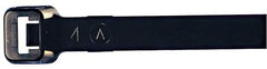 Made in USA - 48-9/16" Long Black Nylon Standard Cable Tie - 175 Lb Tensile Strength, 2.29mm Thick, 4" Max Bundle Diam - USA Tool & Supply