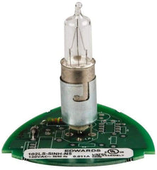 Edwards Signaling - Halogen Lamp, Clear, Steady, Stackable Tower Light Module - 120 VAC, 0.11 Amp, IP54, IP65 Ingress Rating, 3R, 4X NEMA Rated, Panel Mount, Pipe Mount - USA Tool & Supply