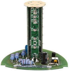 Edwards Signaling - LED Lamp, Amber, Flashing, Stackable Tower Light Module - 120 VAC, 0.02 Amp, IP54, IP65 Ingress Rating, 3R, 4X NEMA Rated, Panel Mount, Pipe Mount - USA Tool & Supply