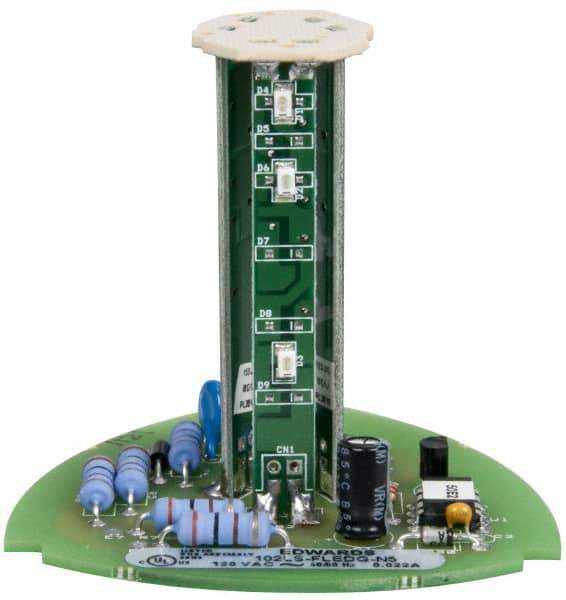 Edwards Signaling - LED Lamp, Green, Flashing, Stackable Tower Light Module - 120 VAC, 0.02 Amp, IP54, IP65 Ingress Rating, 3R, 4X NEMA Rated, Panel Mount, Pipe Mount - USA Tool & Supply