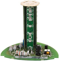 Edwards Signaling - LED Lamp, Red, Flashing, Stackable Tower Light Module - 24 VDC, 0.06 Amp, IP54, IP65 Ingress Rating, 3R, 4X NEMA Rated, Panel Mount, Pipe Mount - USA Tool & Supply