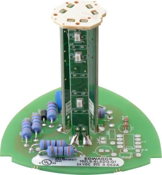 Edwards Signaling - LED Lamp, Green, Steady, Stackable Tower Light Module - 24 VDC, 0.06 Amp, IP54, IP65 Ingress Rating, 3R, 4X NEMA Rated, Panel Mount, Pipe Mount - USA Tool & Supply