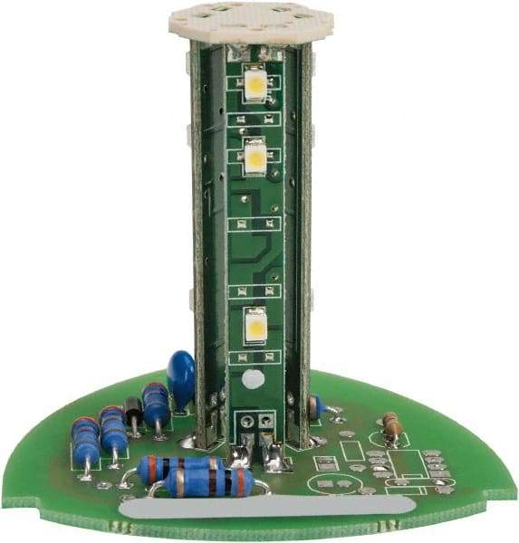 Edwards Signaling - LED Lamp, White, Steady, Stackable Tower Light Module - 24 VDC, 0.06 Amp, IP54, IP65 Ingress Rating, 3R, 4X NEMA Rated, Panel Mount, Pipe Mount - USA Tool & Supply